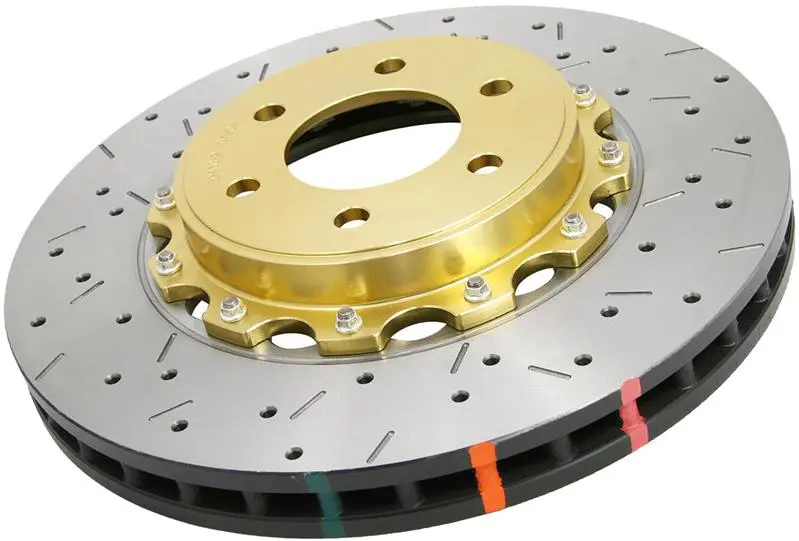Dba 03-08 Infiniti G35 (W/Brembo Brakes) Front 5000 Series Drilled And Slotted Rotor W/Black Hat 1