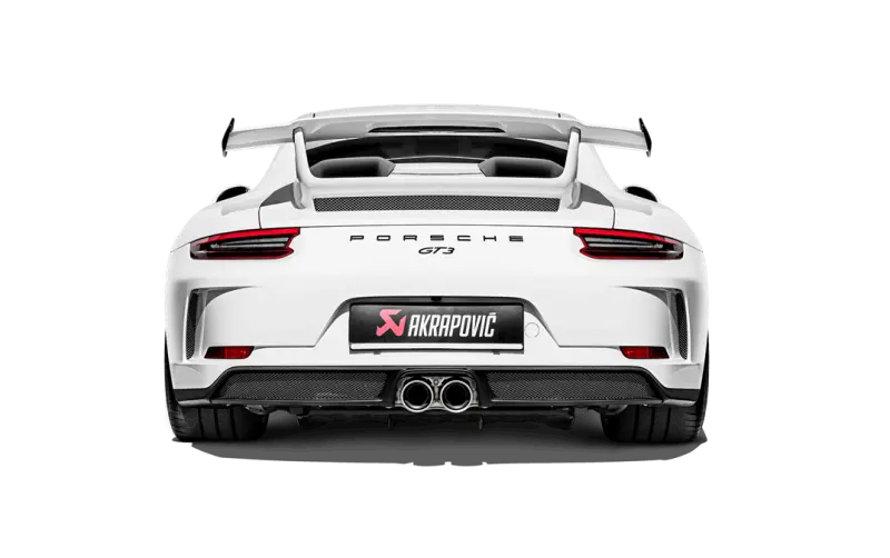 Akrapovic 2018 Porsche 911 Gt3 (991.2) Slip-On Race Line (Titanium) W/Titanium Tail Pipe Set 1