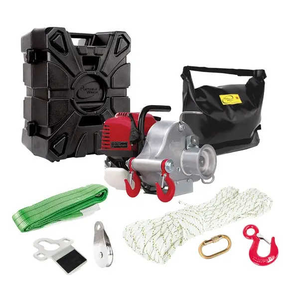 Treuil Portable Cabestan À Essence Avec Accessoires 1