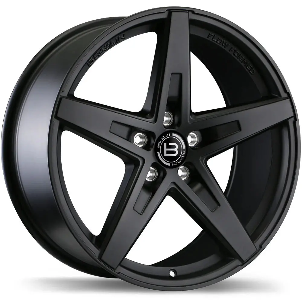 Braelin Flow-Formed Br08 Matte Blk | 19X8.5 5X114.3 +45 60.1Mm 1