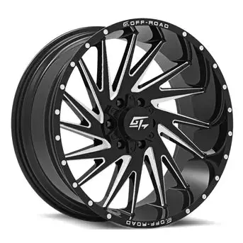 Gt Off-Road Tomahawk Gloss Blk Milled | 20X9 +12 5X127/5X139.7Mm 1