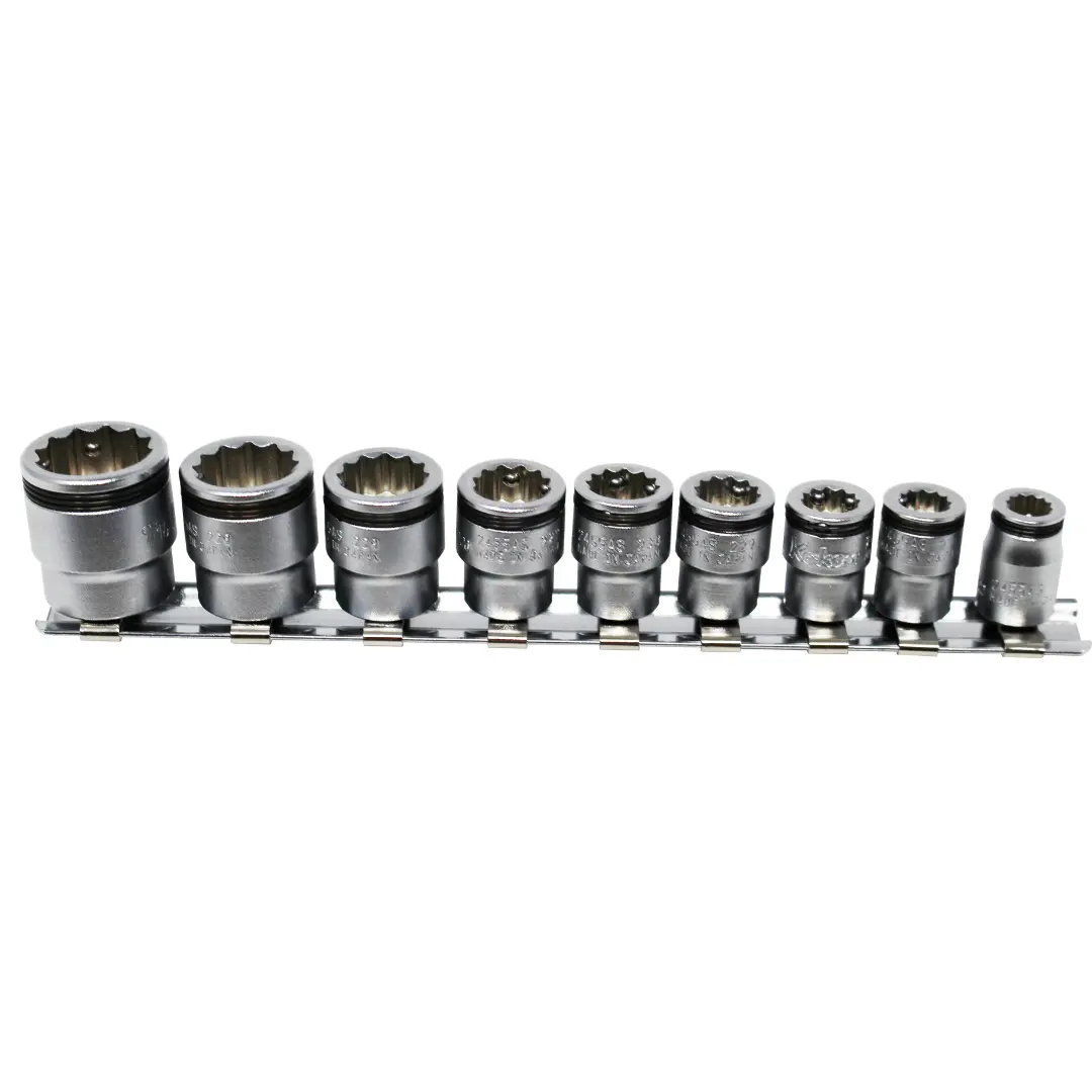 3/8 Sq. Dr. Bit Socket Set  1/8-1/2 Hex 200Mm  8 Pieces 1