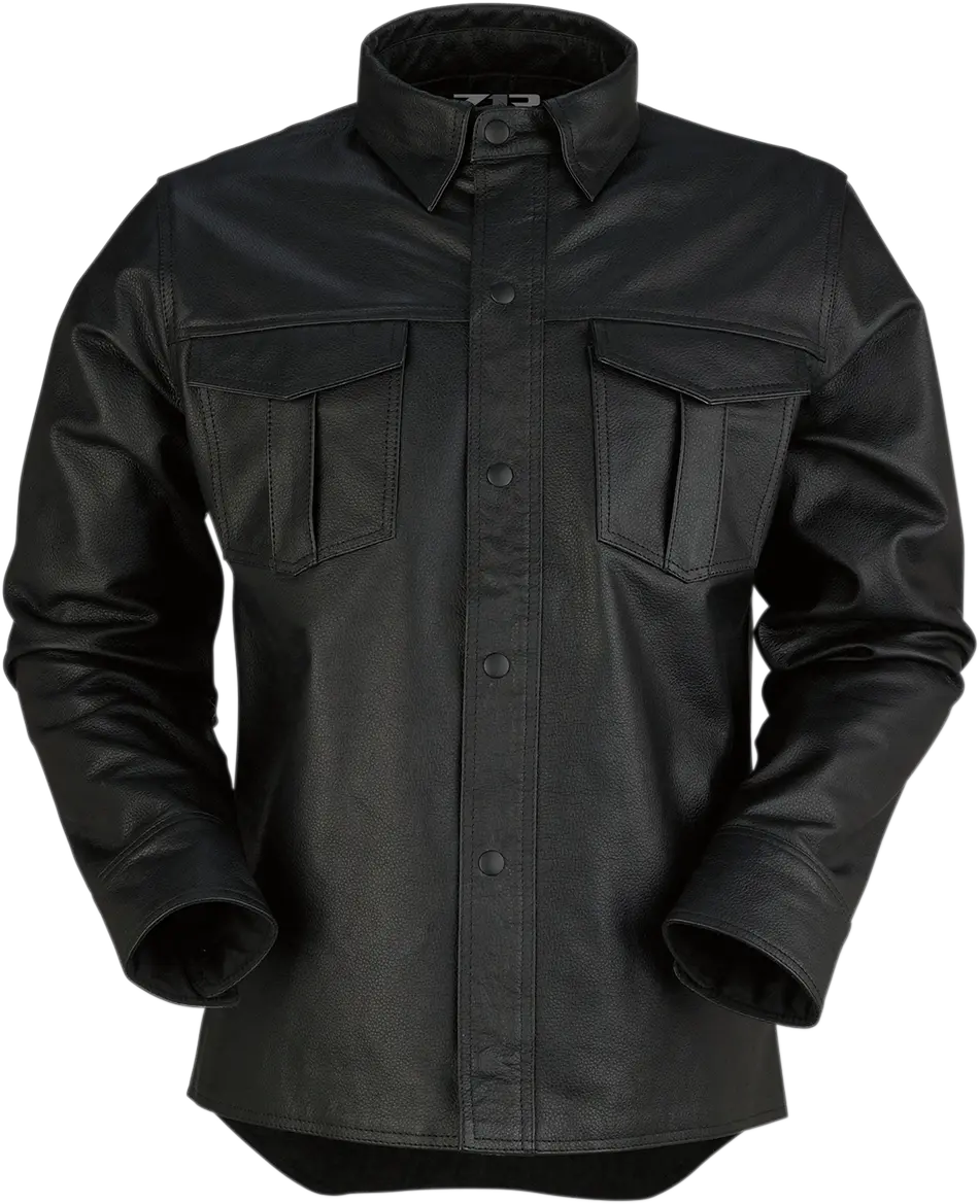 Z1R Motz Leather Riding Shirt – Black, Size 2Xl (Model 2810-3397) 1