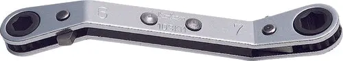 Ratcheting Ring Wrench  10X12mm 6 Point Length 140Mm Reversible 1