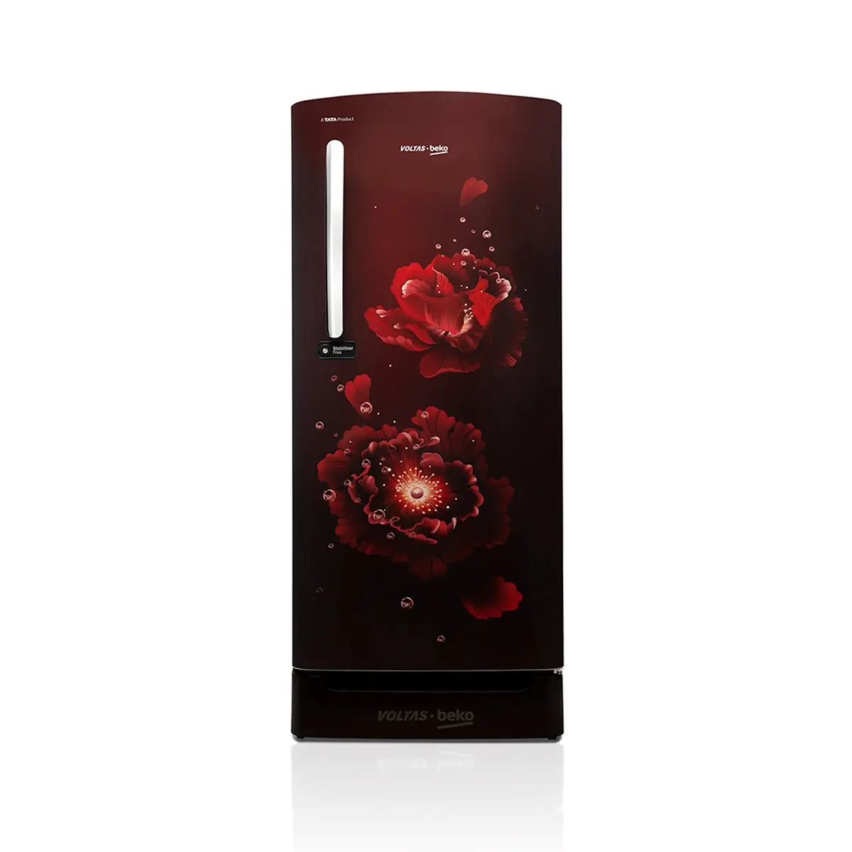 183 L 4 Star Direct Cool Refrigerator With Base Drawer (Rdc215b / W0fwe0m0b00go, Fairy Flower Wine, Refrigerator With Base Drawer) , Voltas Beko, A Tata Product 1