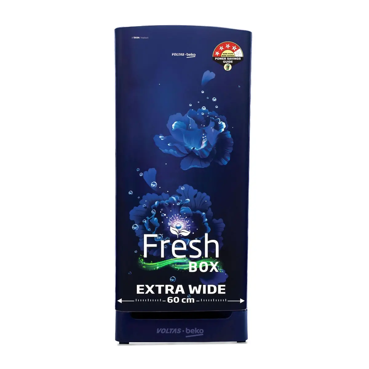 183 L 4 Star Direct Cool Single Door Refrigerator (Rdc215b / W0fbr0m0b00go, Fairy Flower Blue) , Voltas Beko, A Tata Product 1