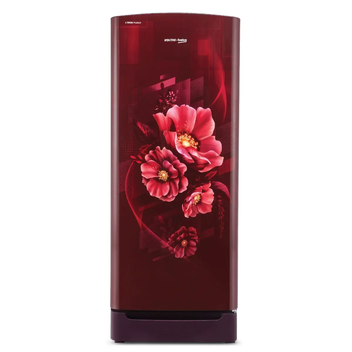 208 L 3 Star Direct Cool Single Door Refrigerator (Rdc240c/W0bwr0m0b00go, Bonita Wine, With Fresh Box Technology, Chiller Zone And Base Drawer) , Voltas Beko, A Tata Product 1