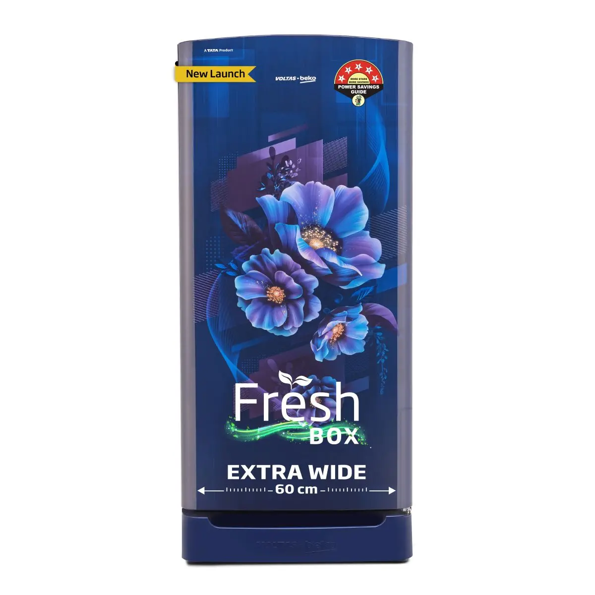 208 L 5 Star Direct Cool Single Door Refrigerator (Rdc240a/W0bbrtm0b00go, Bonita Blue, With Fresh Box Technology, Quick Frezze, Chiller Zone And Base Drawer) , Voltas Beko, A Tata Product 1