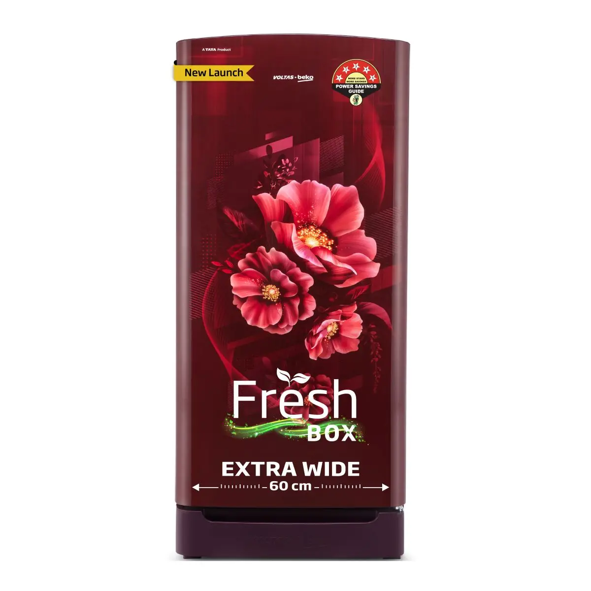 183 L 5 Star Direct Cool Single Door Refrigerator (Rdc215a/W0bwrtm0b00go, Bonita Wine, Fresh Box And Quick Freeze Technology, With Base Drawer) , Voltas Beko, A Tata Product 1