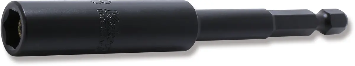 1/4 Hex Dr. Nut Setter With Plastic Protector  8Mm 6 Point Length 100Mm Slide Magnet Turnable Pom Cover 1