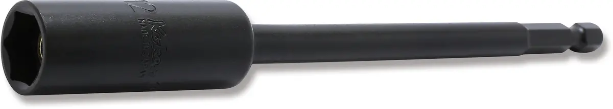 1/4 Hex Dr. Nut Setter With Plastic Protector  12Mm 6 Point Length 150Mm Slide Magnet Turnable Pom Cover 1