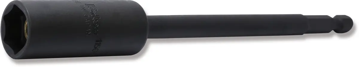 1/4 Hex Dr. Nut Setter With Plastic Protector  13Mm 6 Point Length 150Mm Slide Magnet Turnable Pom Cover 1