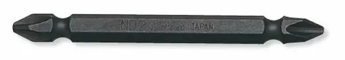1/4 Hex Dr. Double Ended Bit  Ph3  Length 75Mm Magnetized 1
