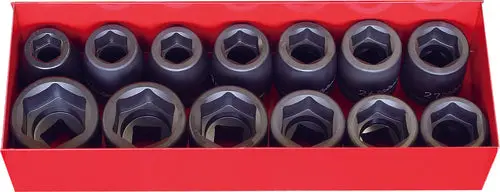 3/4 Sq. Dr. Socket Set  19-50Mm 6 Point   17 Pieces 1