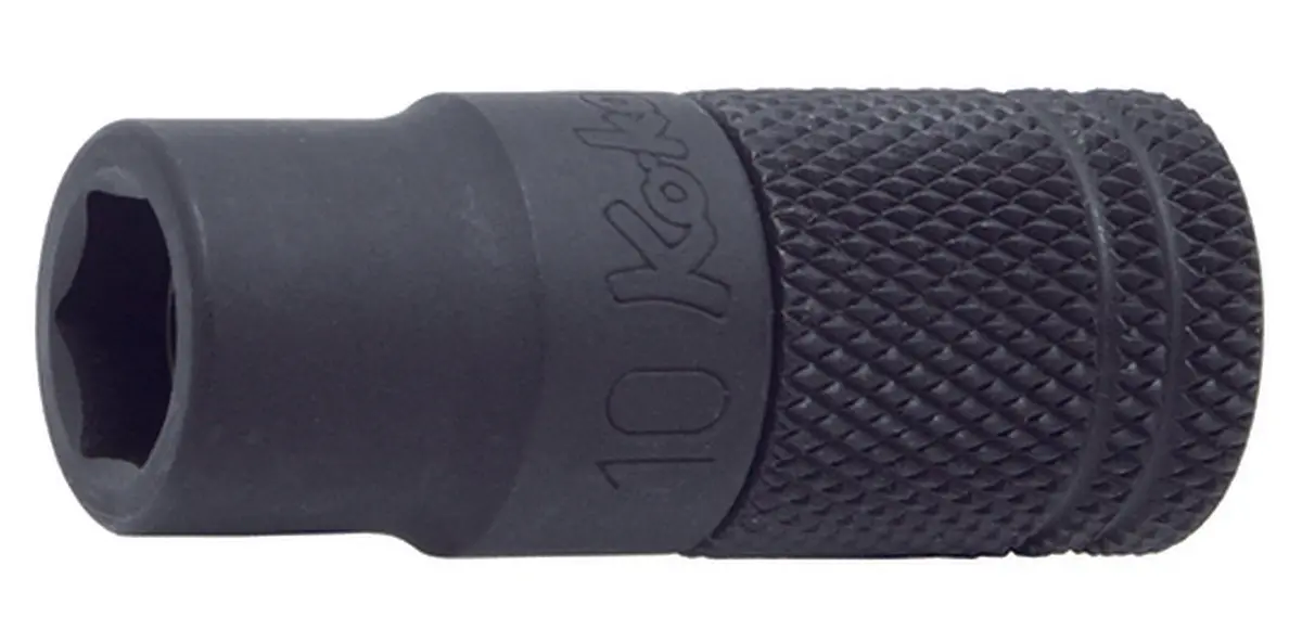 1/4 Hex Dr. 6 Point Slide Socket With Ring Magnet  12Mm 1