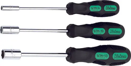 Socket Driver Set  7-10Mm Nut Grip   3 Pieces 1