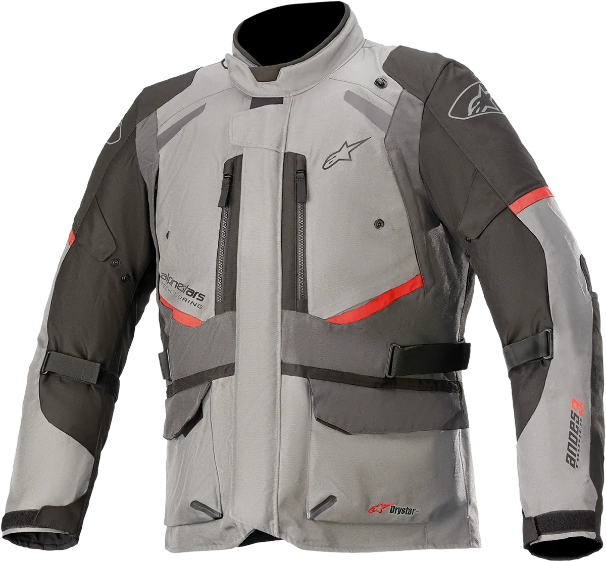Alpinestars Andes V3 Drystar Waterproof Motorcycle Jacket – Gray, Size 2Xl 1
