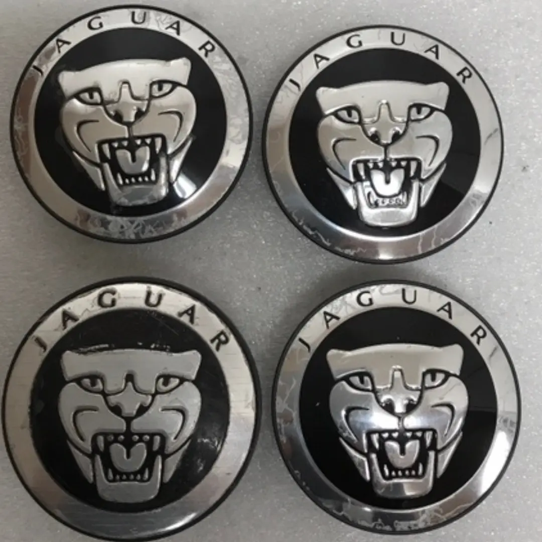Jaguar Black 59Mm Center Cap Cover 8W93-1A096-Ab 33A36ac1 1