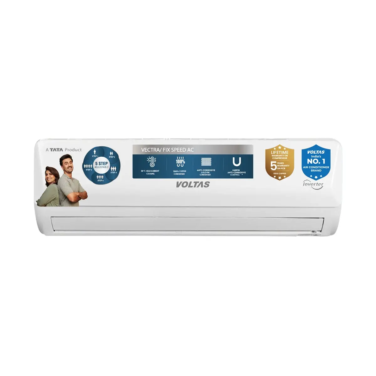 Voltas Split Air Conditioner, 1 Ton, 2 Star - 122Fs Emerald 1
