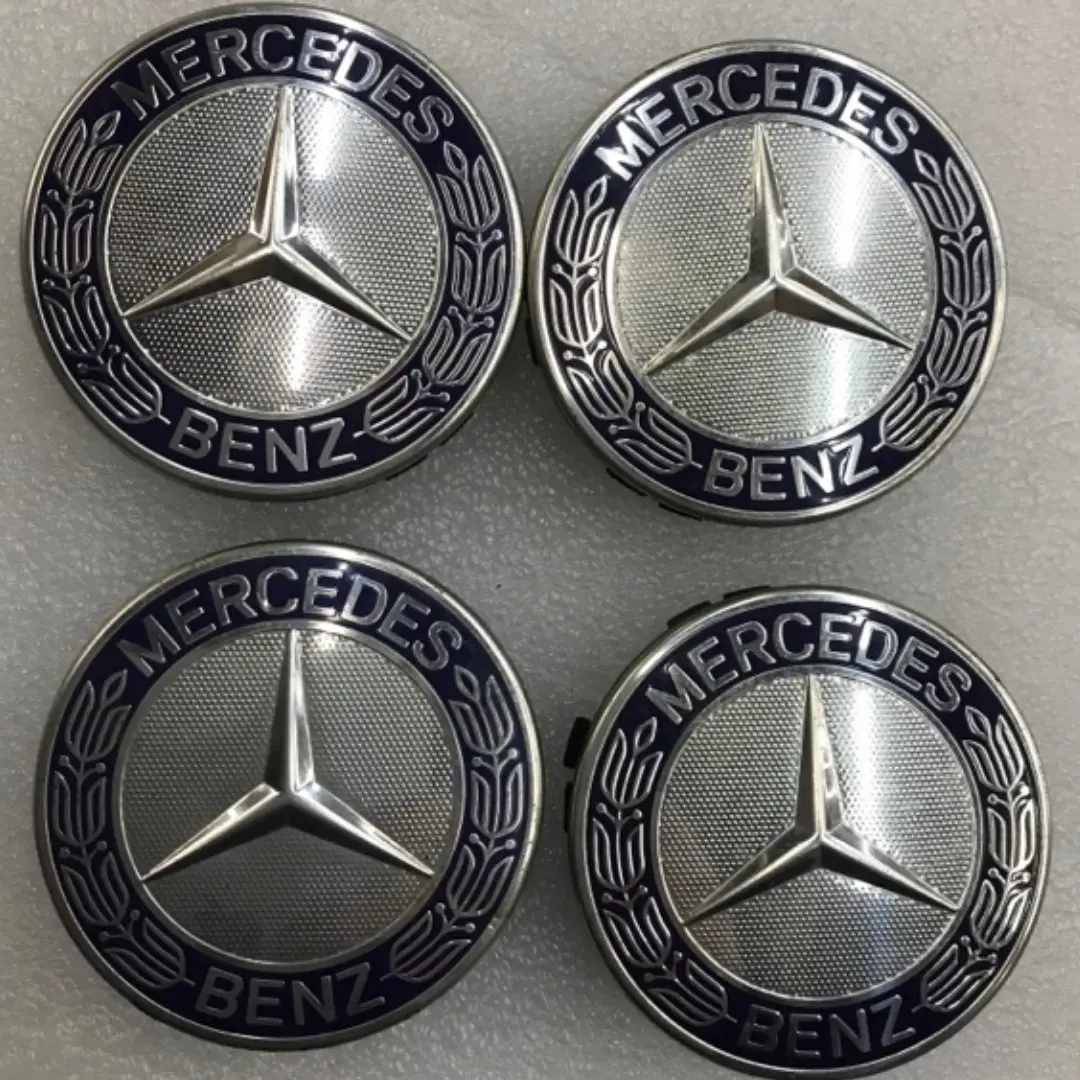 Set Of 4 Mercedes-Benz Wheel Center Caps A1714000125 379E7a03 1