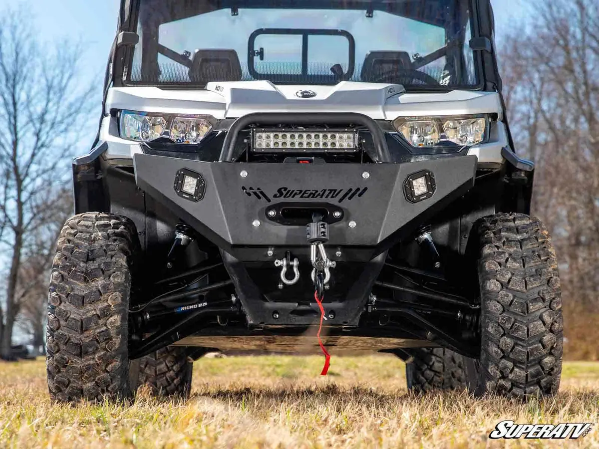 Super Atv Can-Am Defender Pare-Chocs Avant Prêt Pour Le Treuil 1