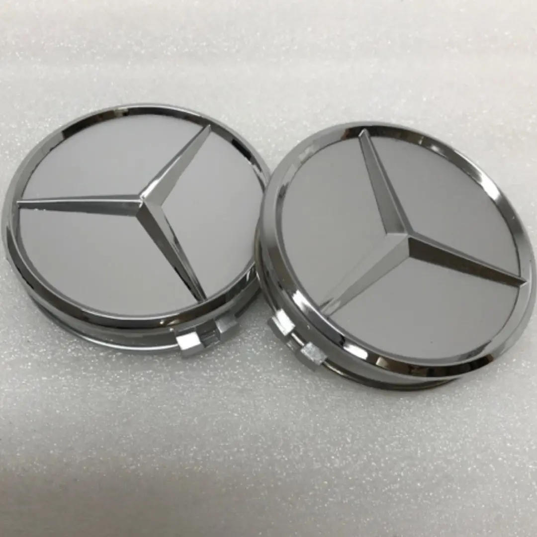 Set Of 2 Center Caps Mercedes Benz A1714000125 75 Mm 182Fb2b0 1
