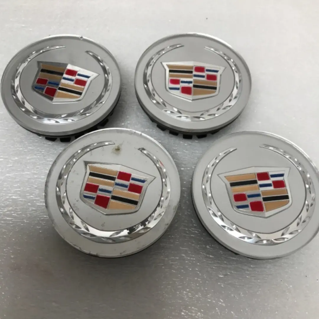 Set Of 4 Cadillac Silver Center Caps 9597375 A882dc86 1