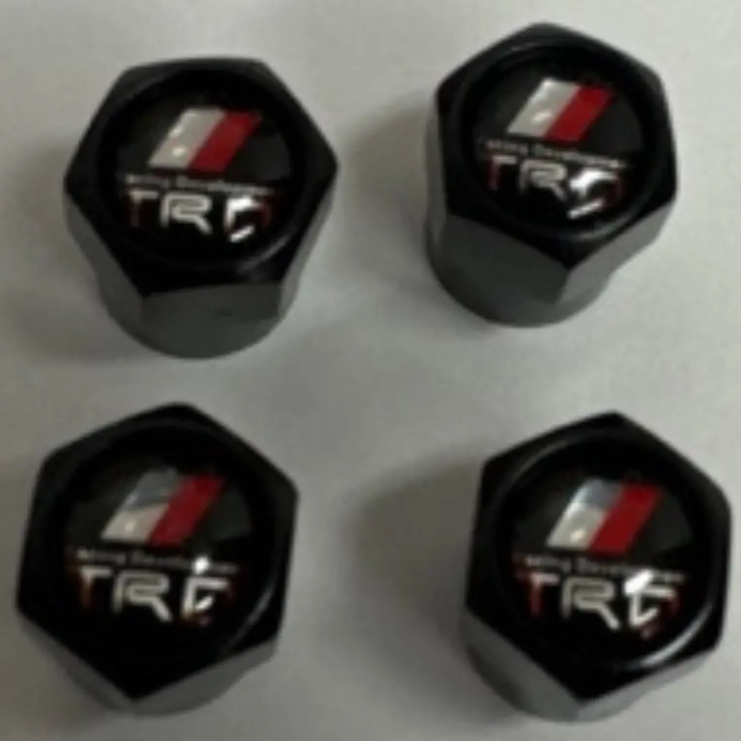 Set Of 4 Universal  Trd Black Wheel Stem Air Valve Caps 45Fe5db6black 1