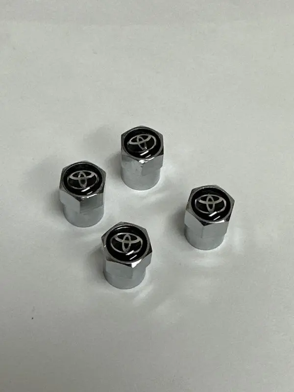 Set Of 3 Universal Toyota Silver Wheel Stem Air Valve Caps 319A3c76 1