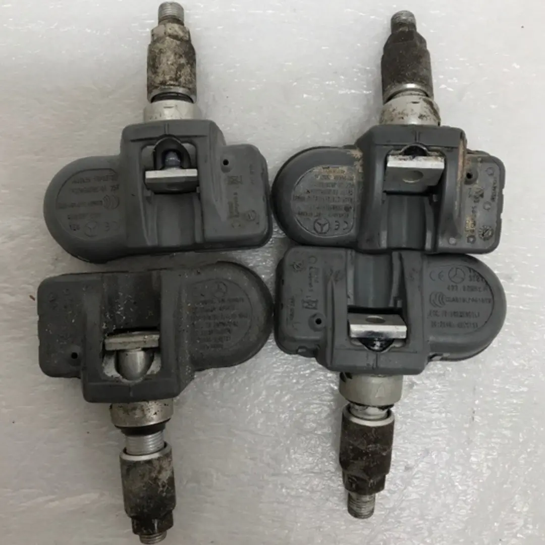 Set Of 4 Denso Mercedes Benz Tpms Sensor 433Mhz A0009054100 8C148114 1