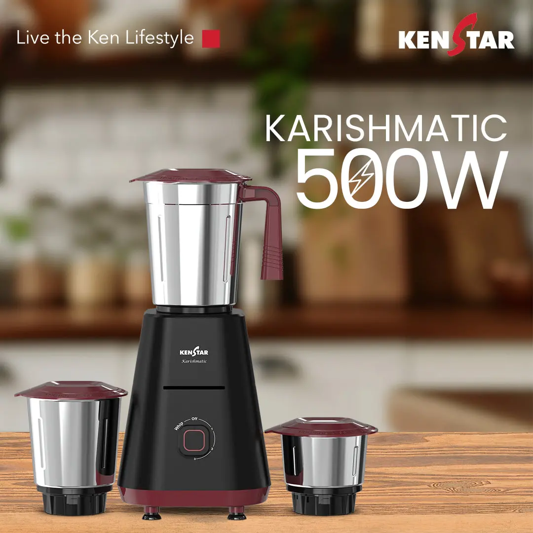 Karishmatic 500W, 3 Jar, Mixer Grinder 1