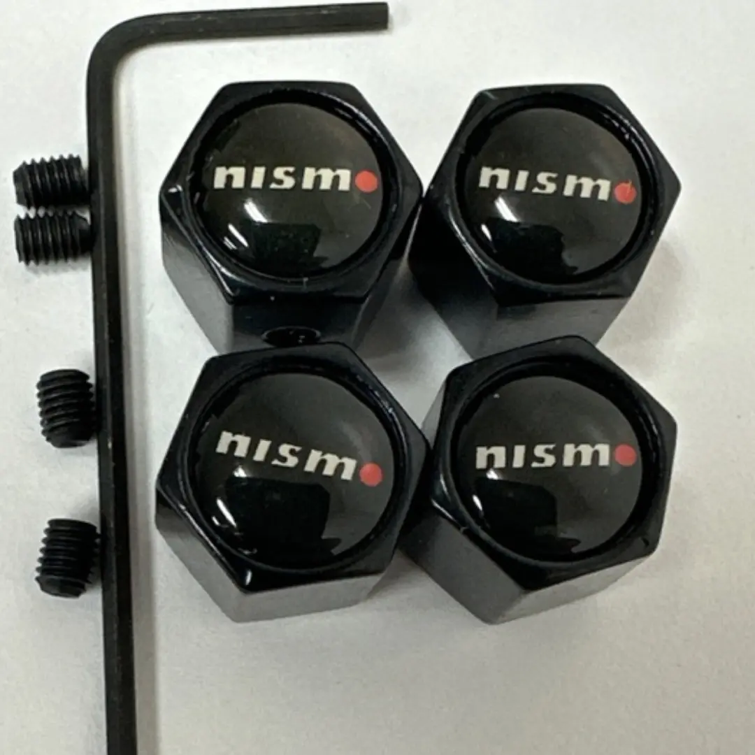 Set Of 4 Universal Nismo Wheel Stem Air Valve Caps Anti-Theft Cover Kit Df2fe787 1