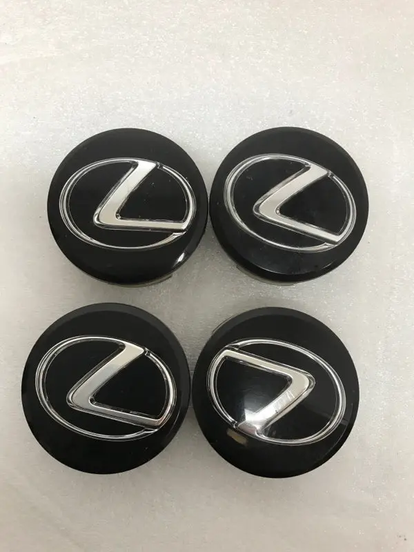 Set Of 4 Lexus Black 62Mm Center Caps 71A104-0010 14E2543b 1