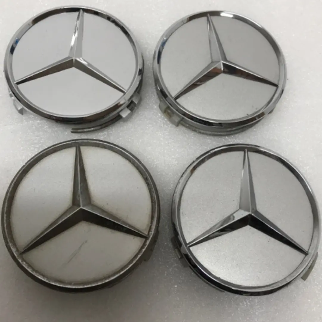 4X For Mercedes-Benz Silver Wheel Center Hub Caps 75Mm C20bfc2a 1