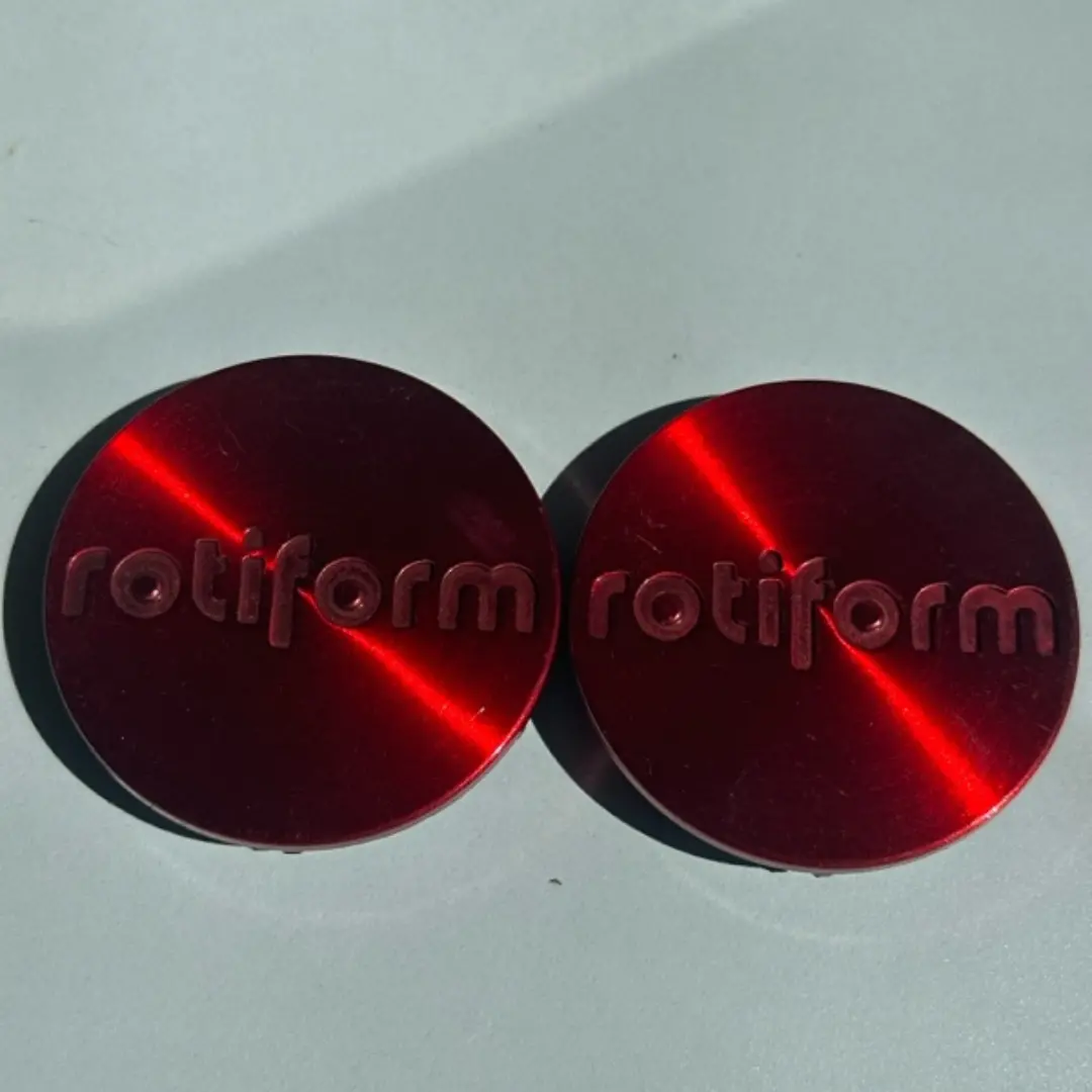 Set Of 2 Rotiform Red Center Caps 86Fc6417 1