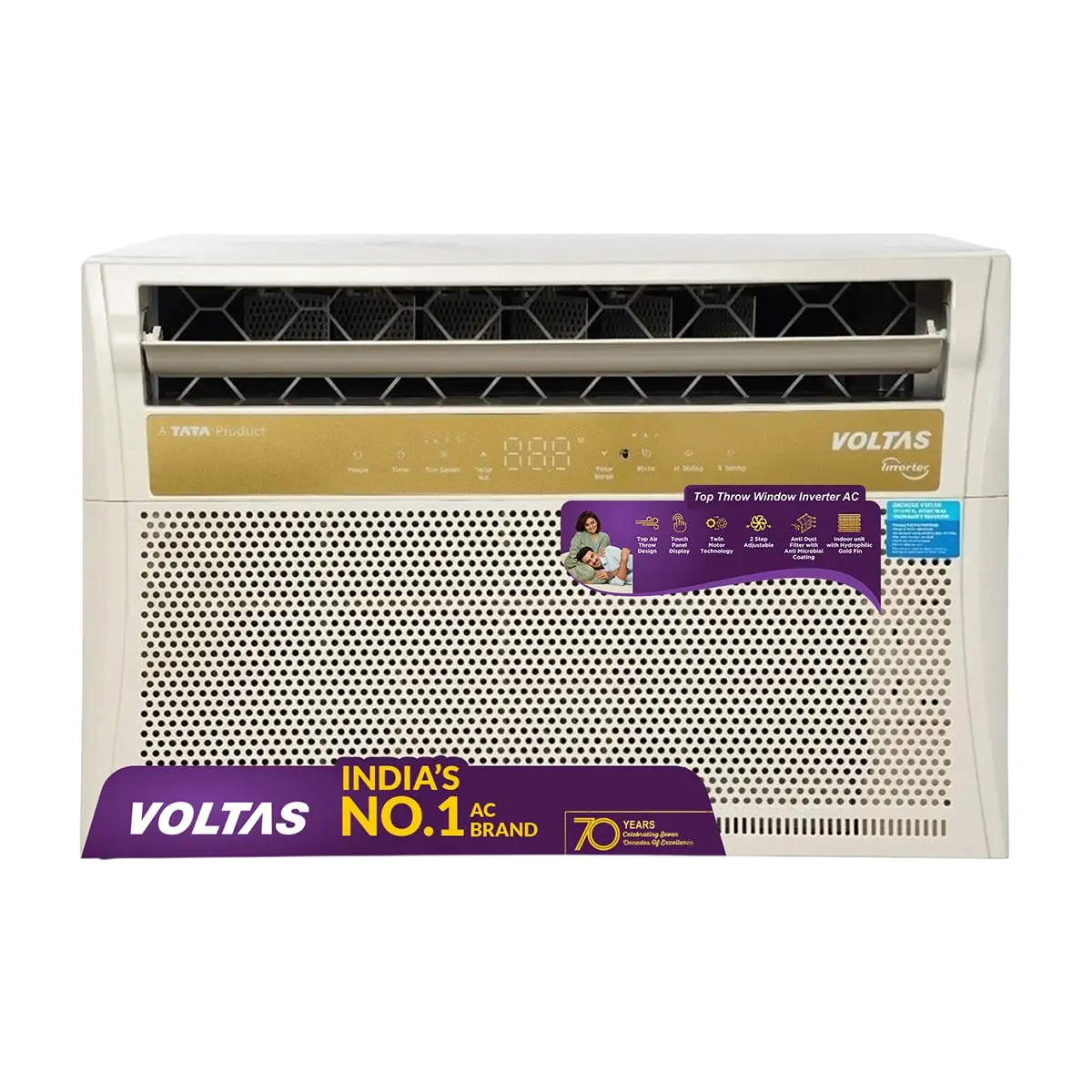 Voltas Window Air Conditioner, 1.5 Ton, 5 Star - 185Inv Topaz 1