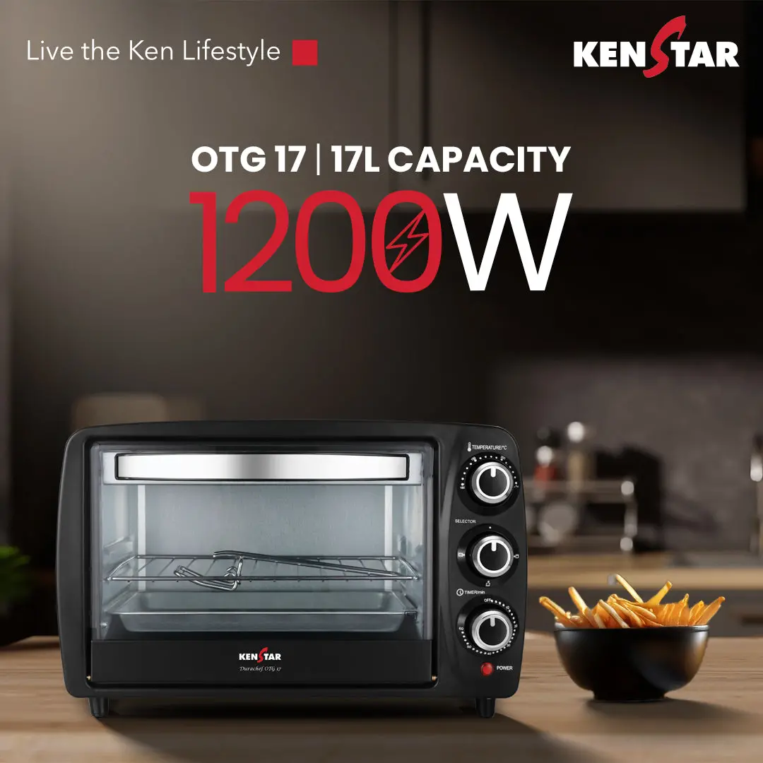 Durachef Otg 17L 1200W, Compact Size & Timer 1