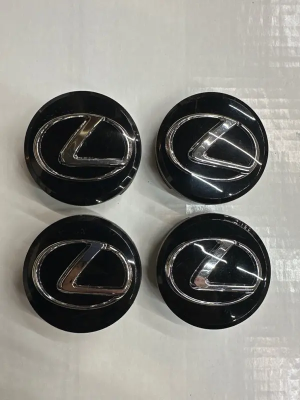 Set Of 4 Lexus Black 62Mm Center Caps 42603-53110 1