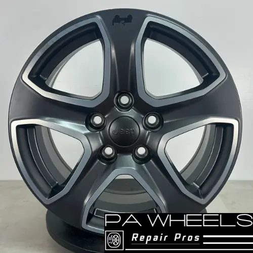 Jeep Wrangler Jl 9217 Dark Grey Polished Satin Oem Wheel Rim 5Vh24trmaa 1