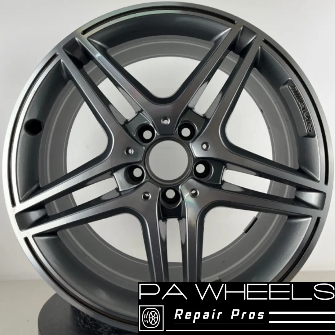 Mercedes C63 2012 2013 18" Factory Oem Rear Amg Wheel Rim 85417 A2044019502 1