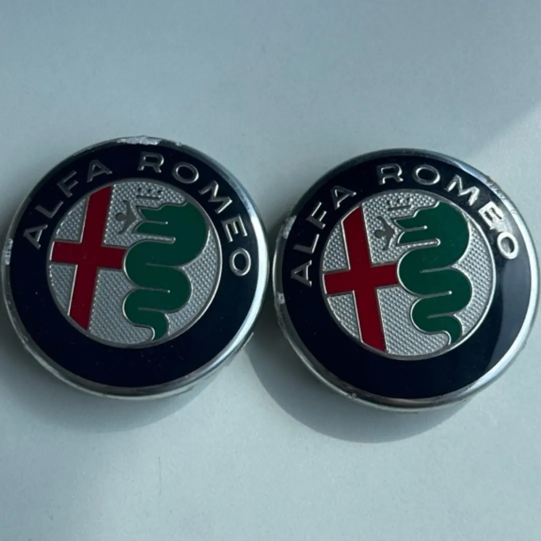 Set Of 2 Alfa Romeo Wheel Center Caps Hubcaps Rim Caps 60Mm Aab06ea1 1