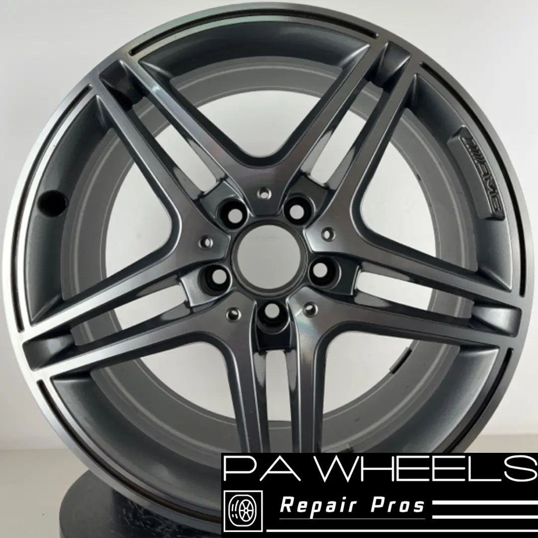 Mercedes C63 2012 2013 18" Factory Oem Rear Amg Wheel Rim 85222 A2044019502 1