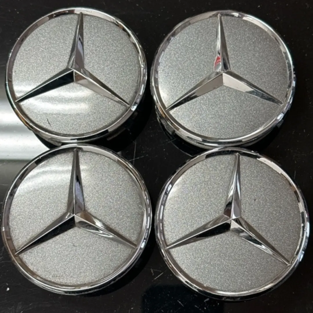 Set Of 4 Mercedes-Benz Charcoal Wheel Center Cap A2204000125 83341620 1