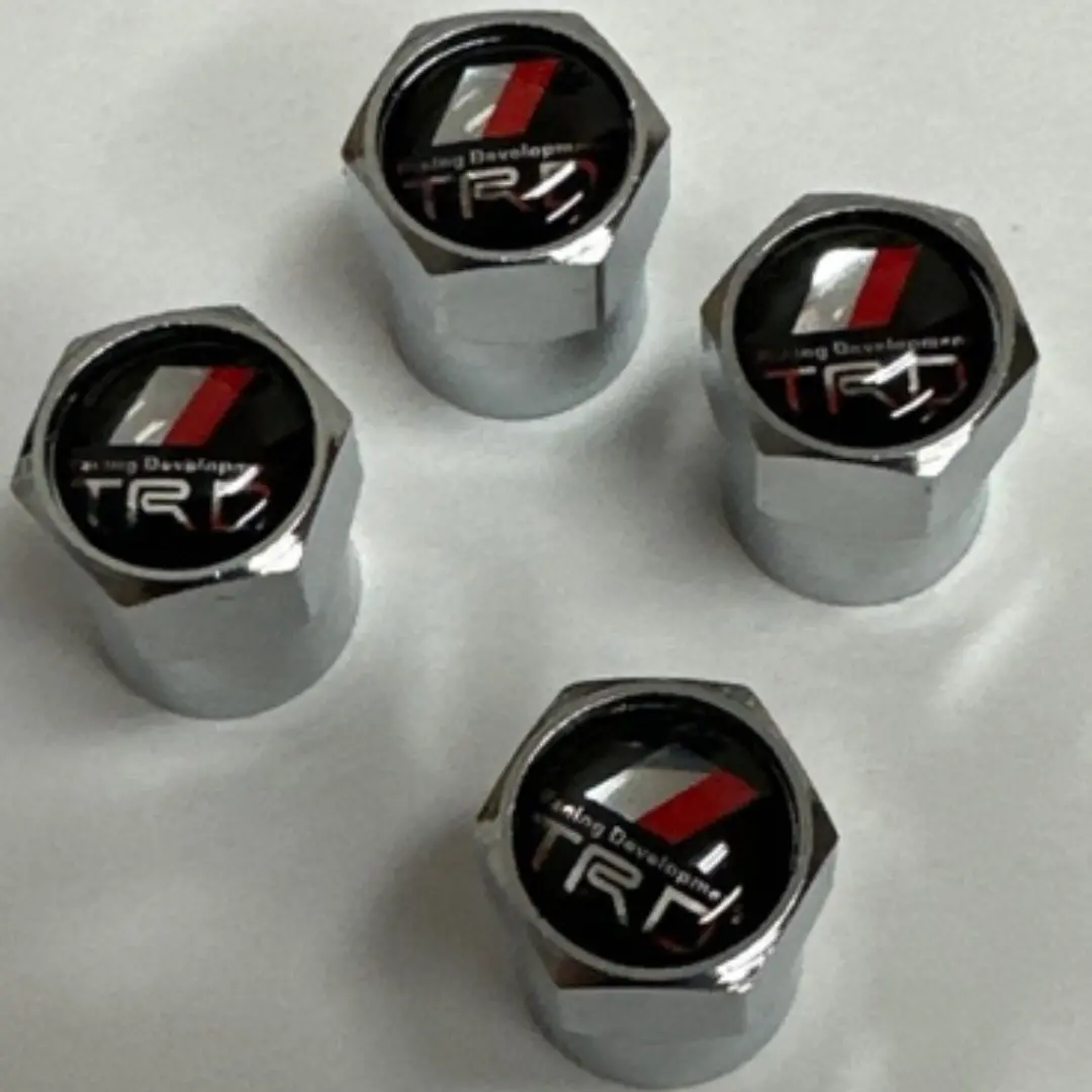 Set Of 4 Universal Trd Silver Wheel Stem Air Valve Caps 45Fe5db6 1