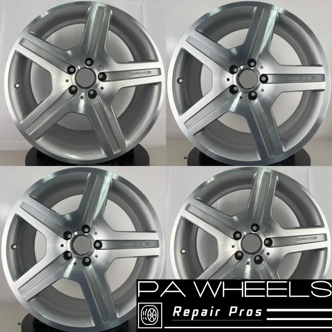 Set Of 4 Mercedes Cl550 S-Class 2008-2011 19" Factory Oem Amg Wheel Rim 1