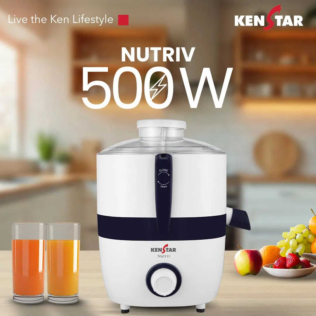 Nutriv Juicer With 500W Power Plus Turbo Motor 1