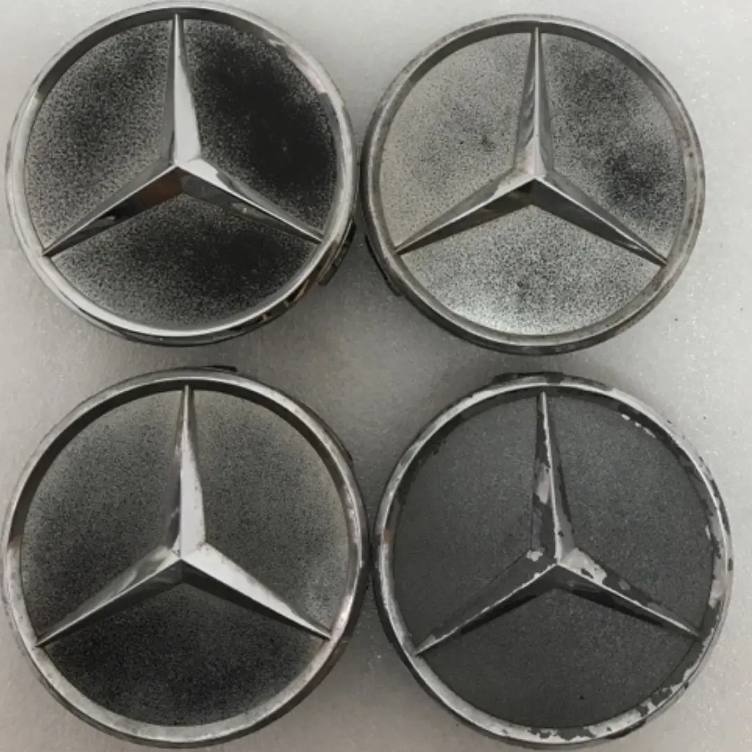 4X For Mercedes-Benz Matte Black Wheel Center Hub Caps 75Mm 758Deb1e 1