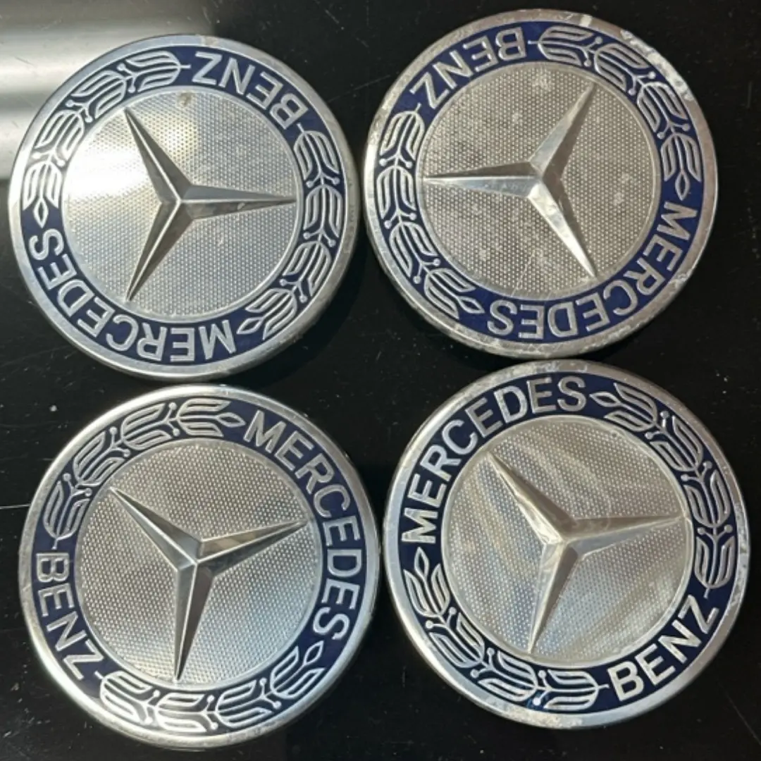 Set Of 4 Mercedes-Benz Classic Dark Blue Center Cap 75Mm 00E56cd0 1