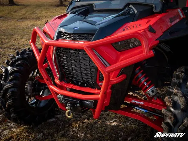 Pare-Chocs Avant Super Vtt Avec Support De Treuil Uniquement Polaris Rzr Xp Turbo S – Rouge 1