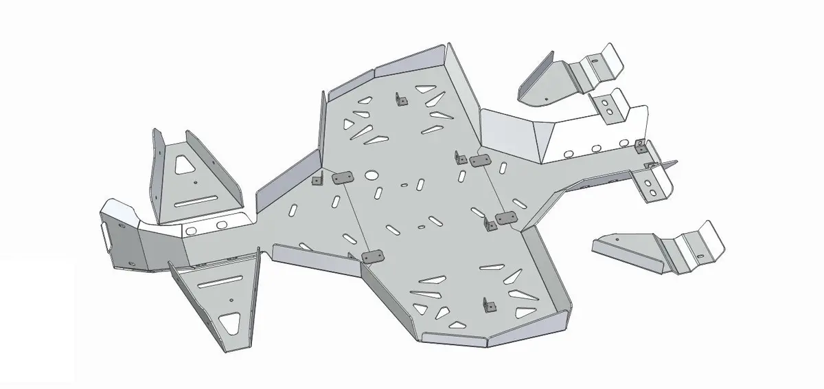 Set Complet De Plaques De Protection Canam G1 Renegade 1